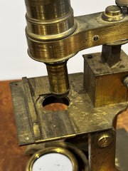 Antique Brass Monocular Microscope