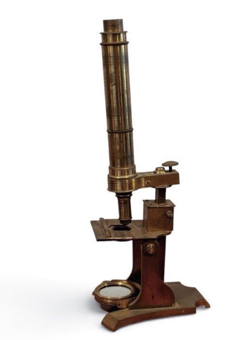 Antique Brass Monocular Microscope