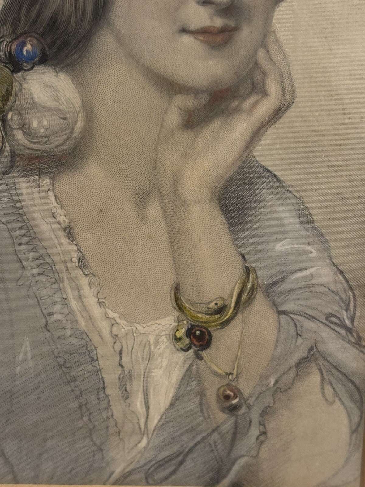 A Female Aristocrat, Print , Framed And Glazed