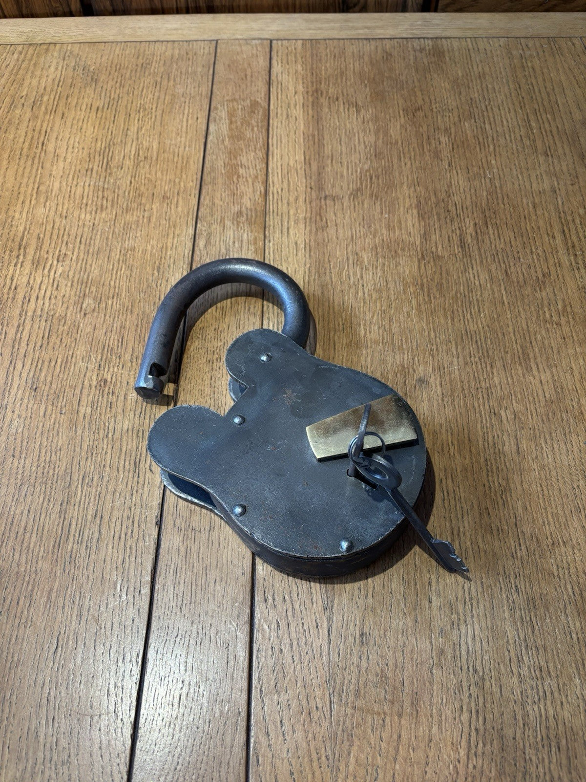 A Huge Metal Shop Display Working Padlock.  23.5 Cms Tall.