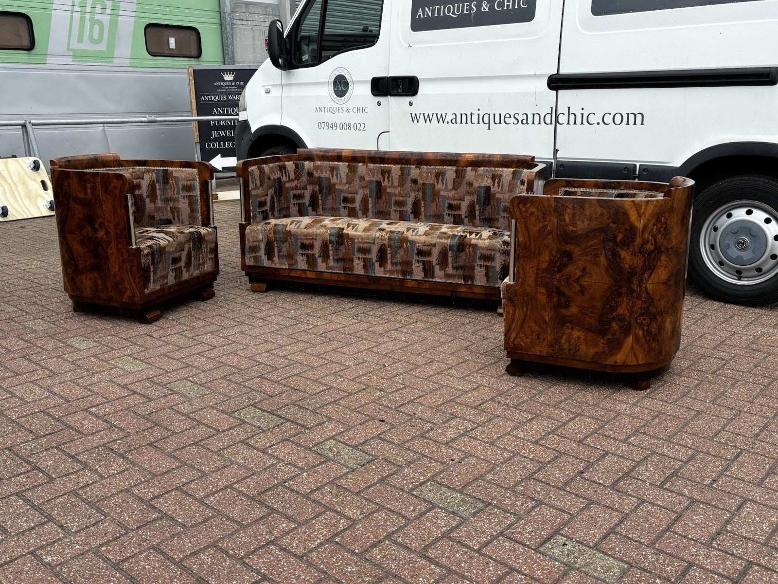 Art Deco 3 Piece Lounge Suite, Fab Condition For It's Age, Desirable dimensions.