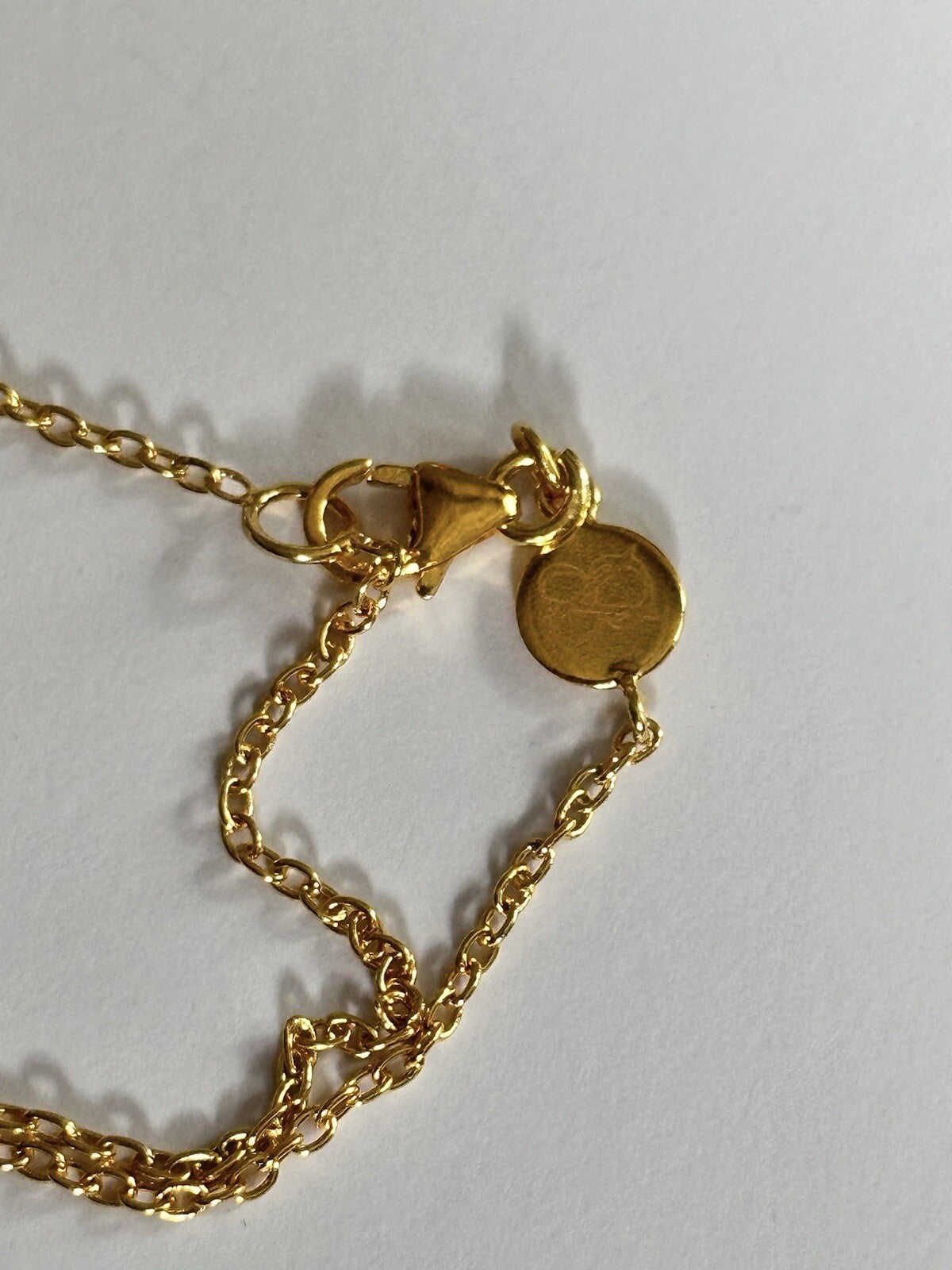 18k Gold Vermeil Plated On 925 Silver Chalcedony And Labradorite Necklace