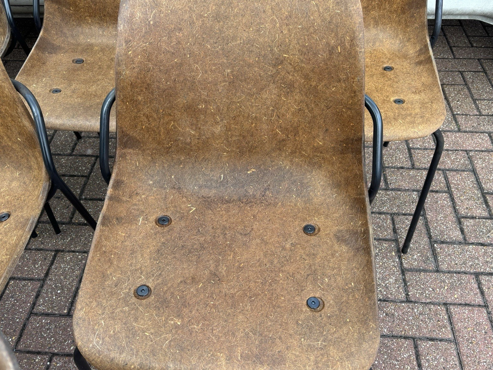 10 Designer Vepa Hemp Dining Chairs. Stacking Chairs.