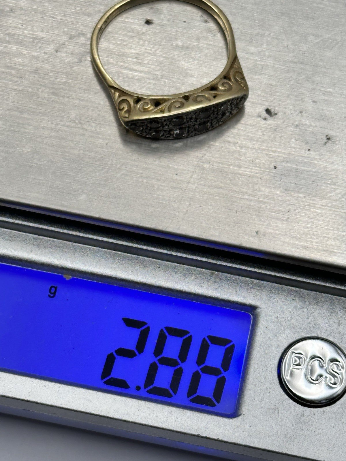 Antique Edwardian Victorian 18ct Gold Diamond Ring