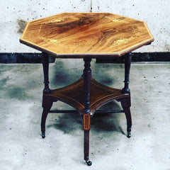Aesthetic Movement Inlaid Rosewood Occasional Table.