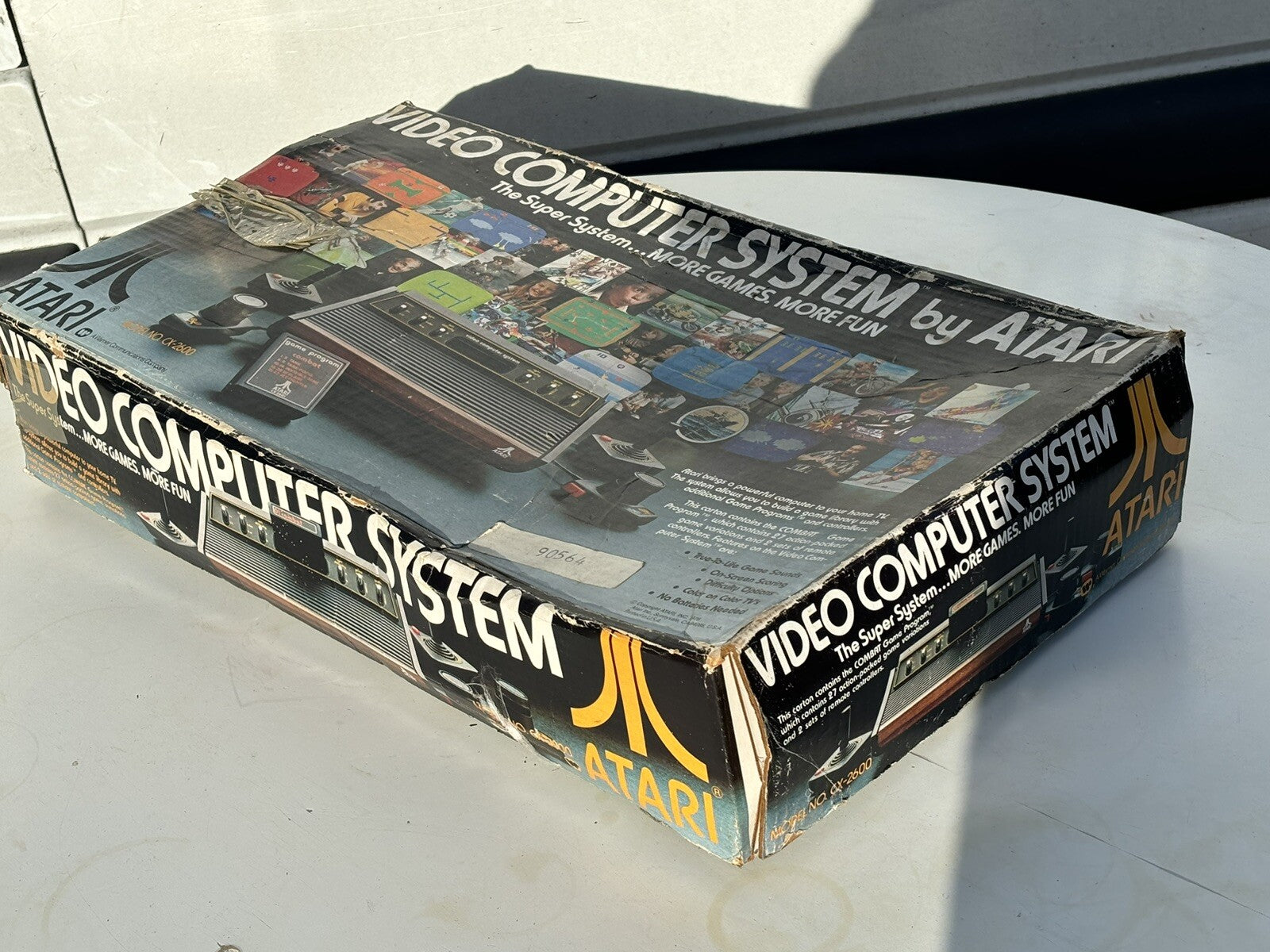 Atari 2600 Computer With Box And Games