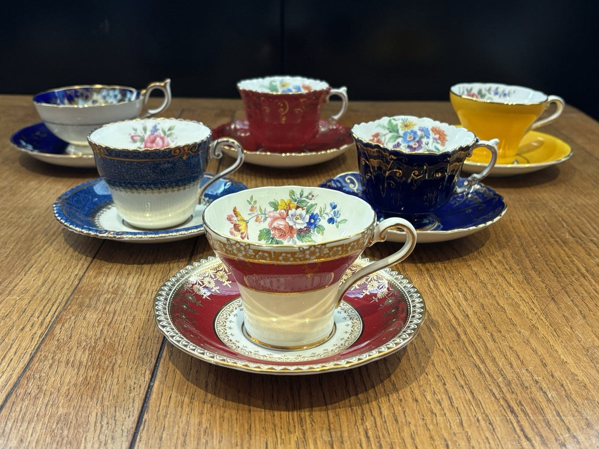 6 Aynsley Cups & Saucers