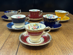 6 Aynsley Cups & Saucers