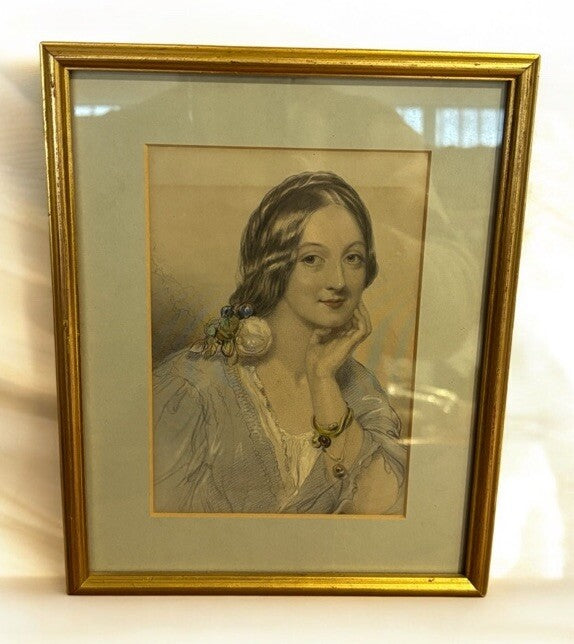 A Female Aristocrat, Print , Framed And Glazed