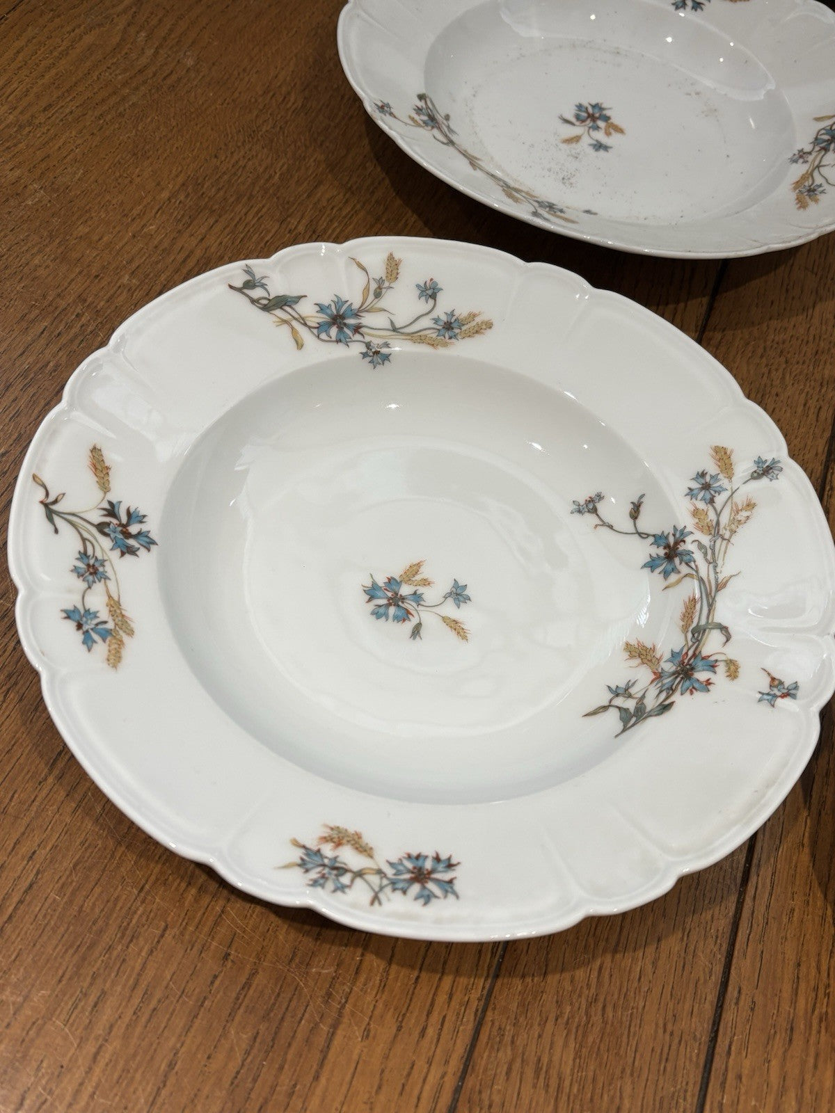 Antique H&C HAVILAND DEPOSE LIMOGES SHLEIGER Bowls 25.5 Cms Diameter.