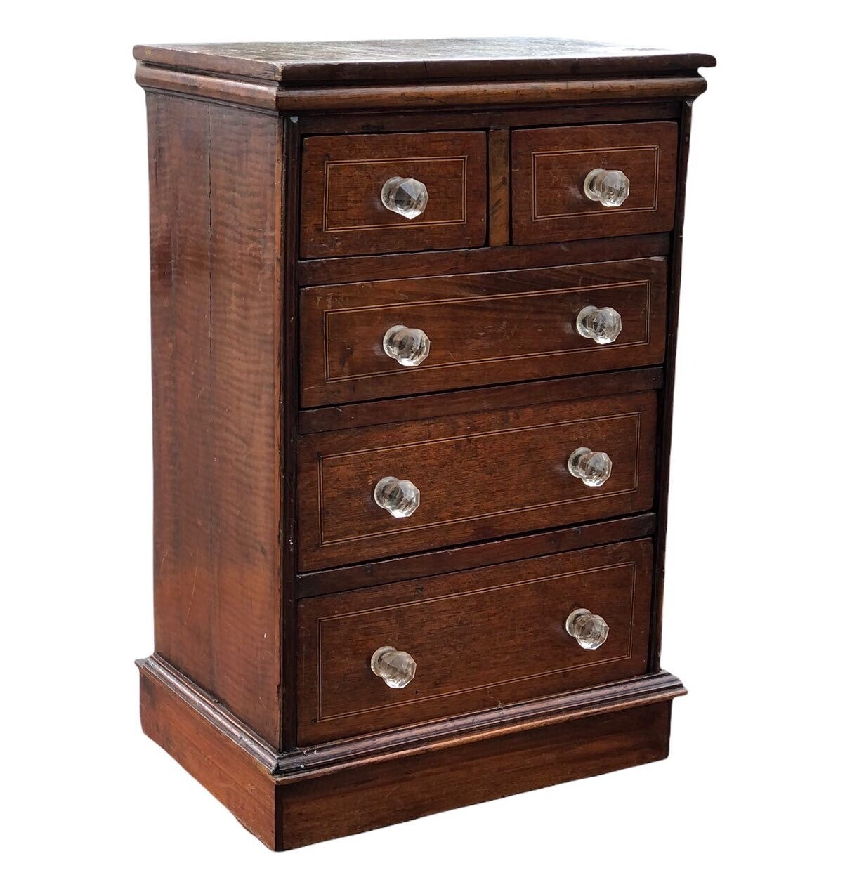 Antique Inlaid Table Top Jewellery/ Trinket Or Collectors Drawers.