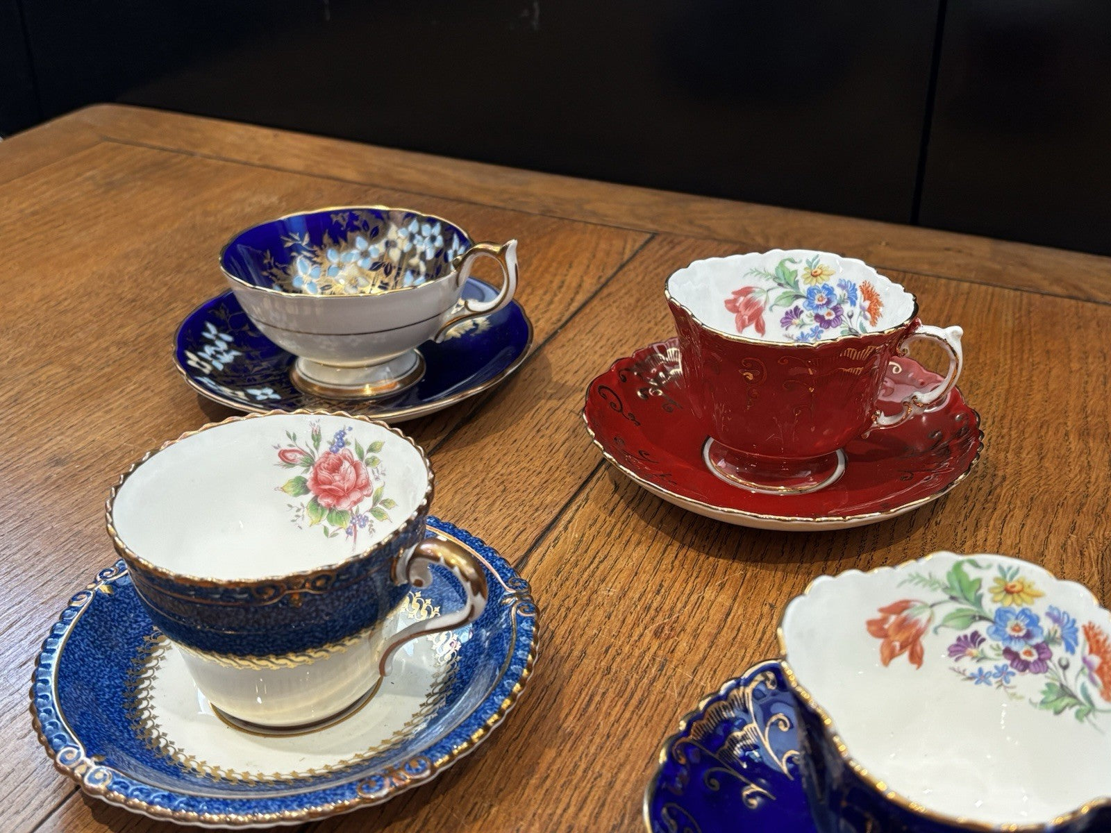 6 Aynsley Cups & Saucers