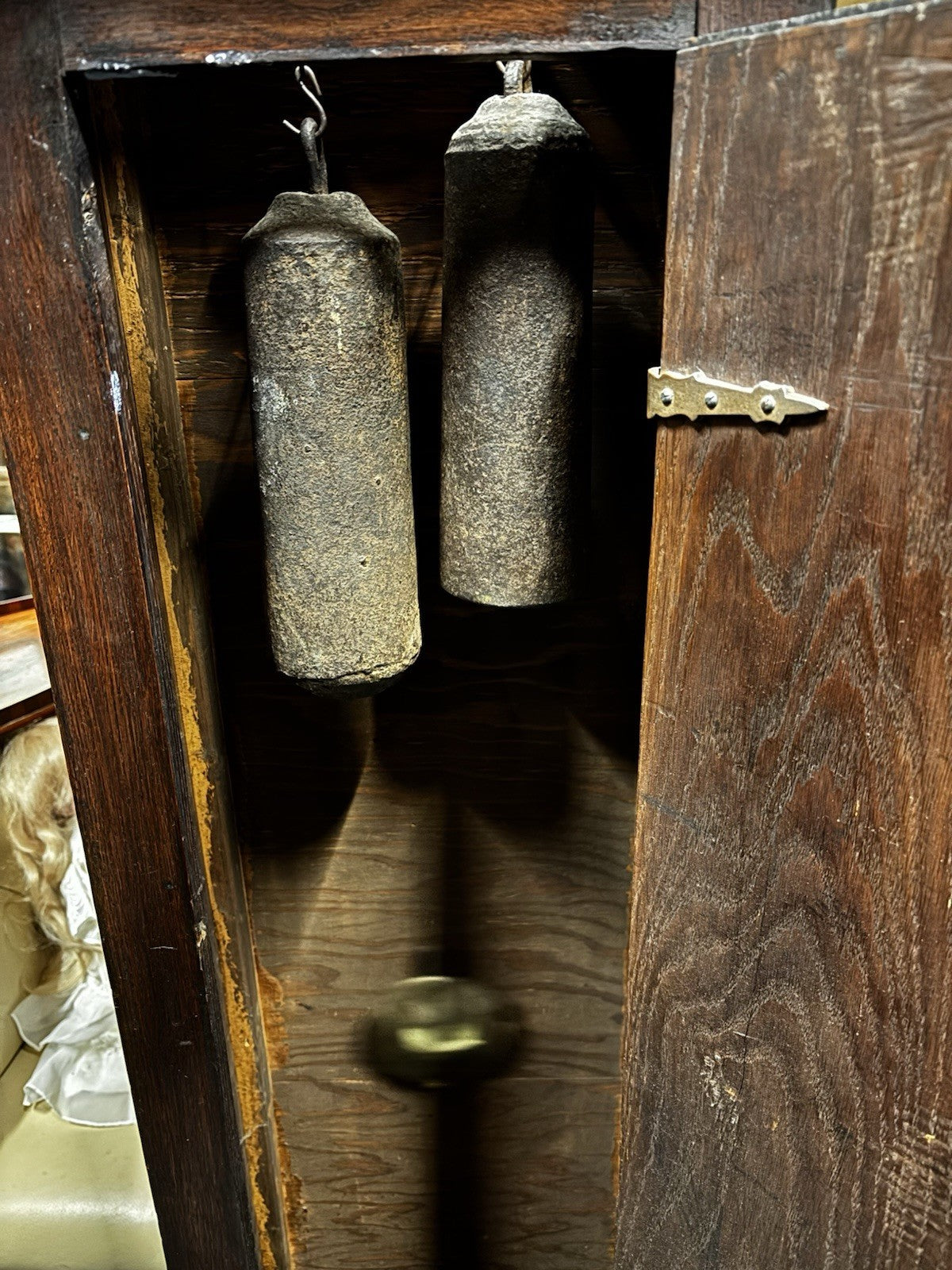 8 Day Longcase Clock, Carved Oak Case.