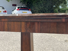 Antique Rosewood Games Table With Fold Over Lid & Card playing area
