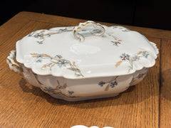Antique H&C HAVILAND DEPOSE LIMOGES SHLEIGER Tureens And Serving Platter