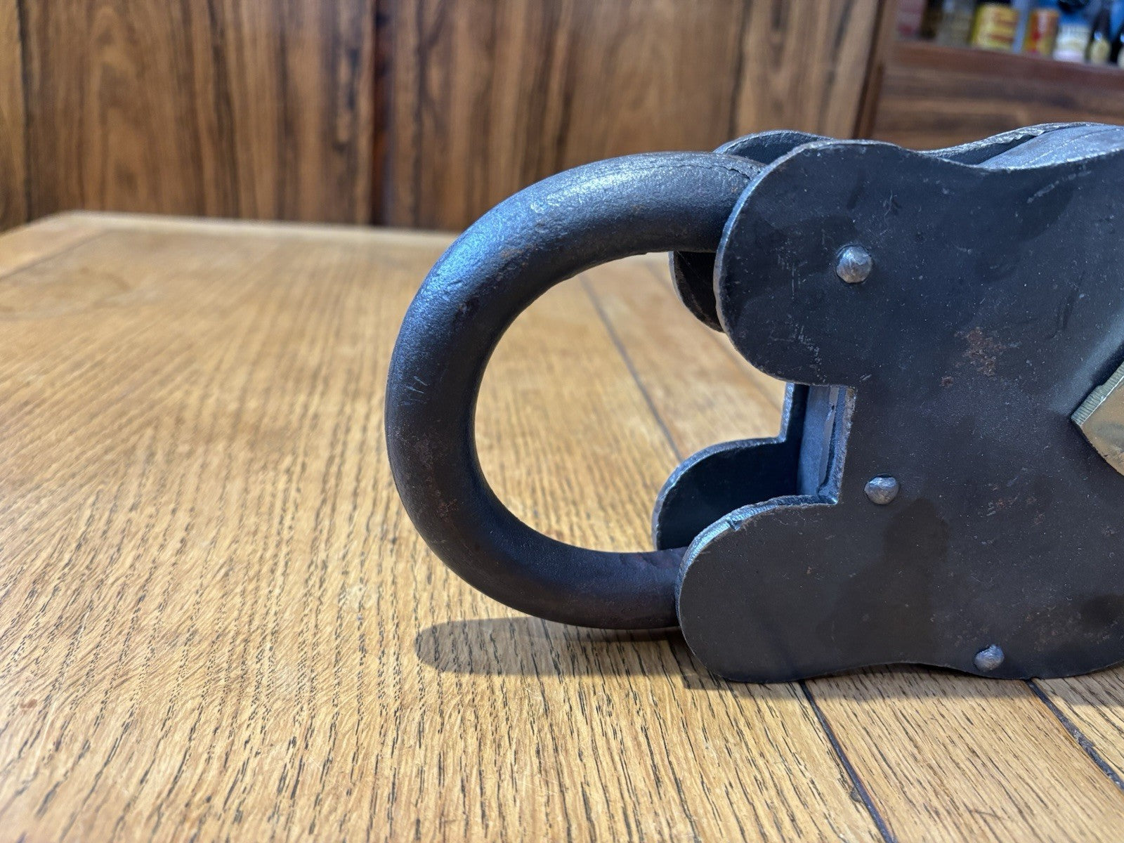 A Huge Metal Shop Display Working Padlock.  23.5 Cms Tall.