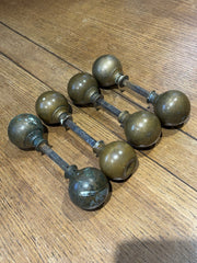 Antique Brass Door Handles- 4 Pairs