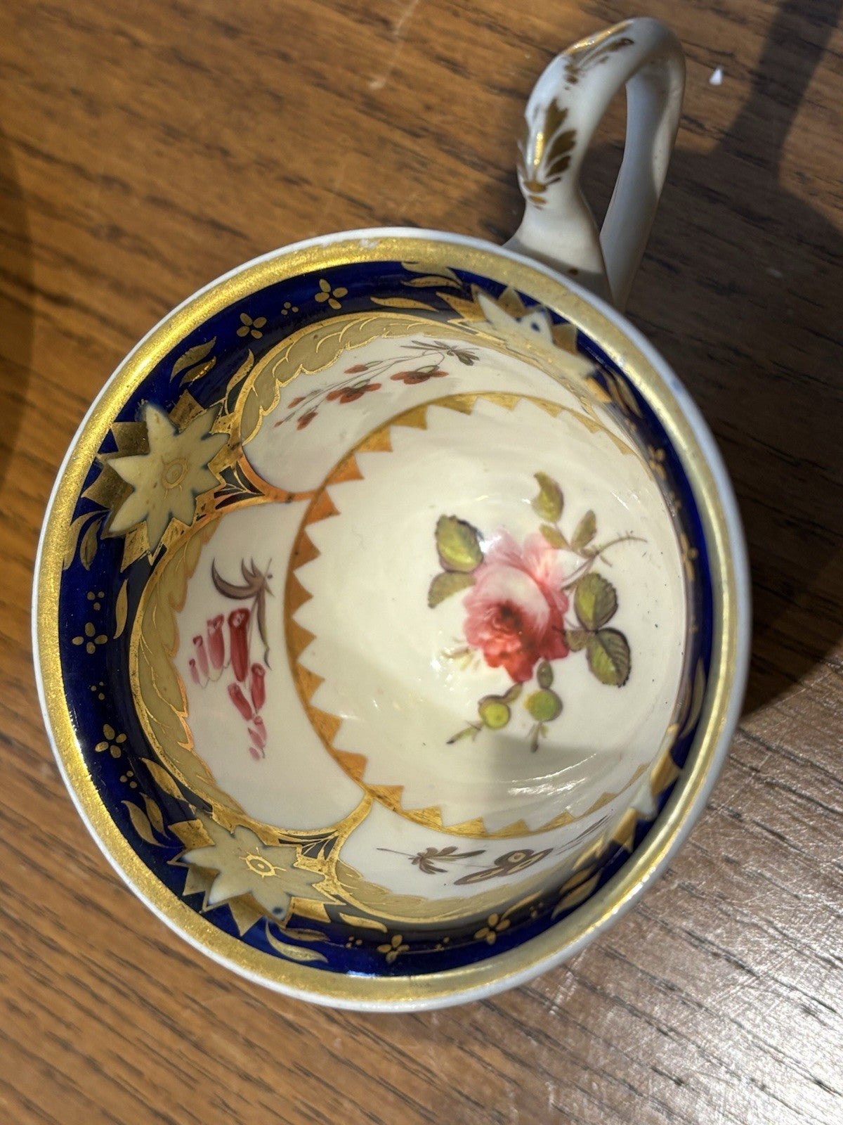6 Antique Rare Machin  Highly Decorated Gilt Painted Cup & Saucers