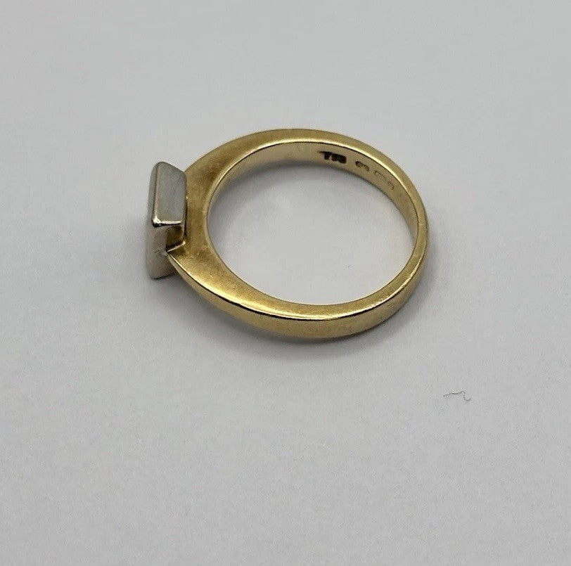 18ct Gold Princess Cut Diamond 0.40ct Ring