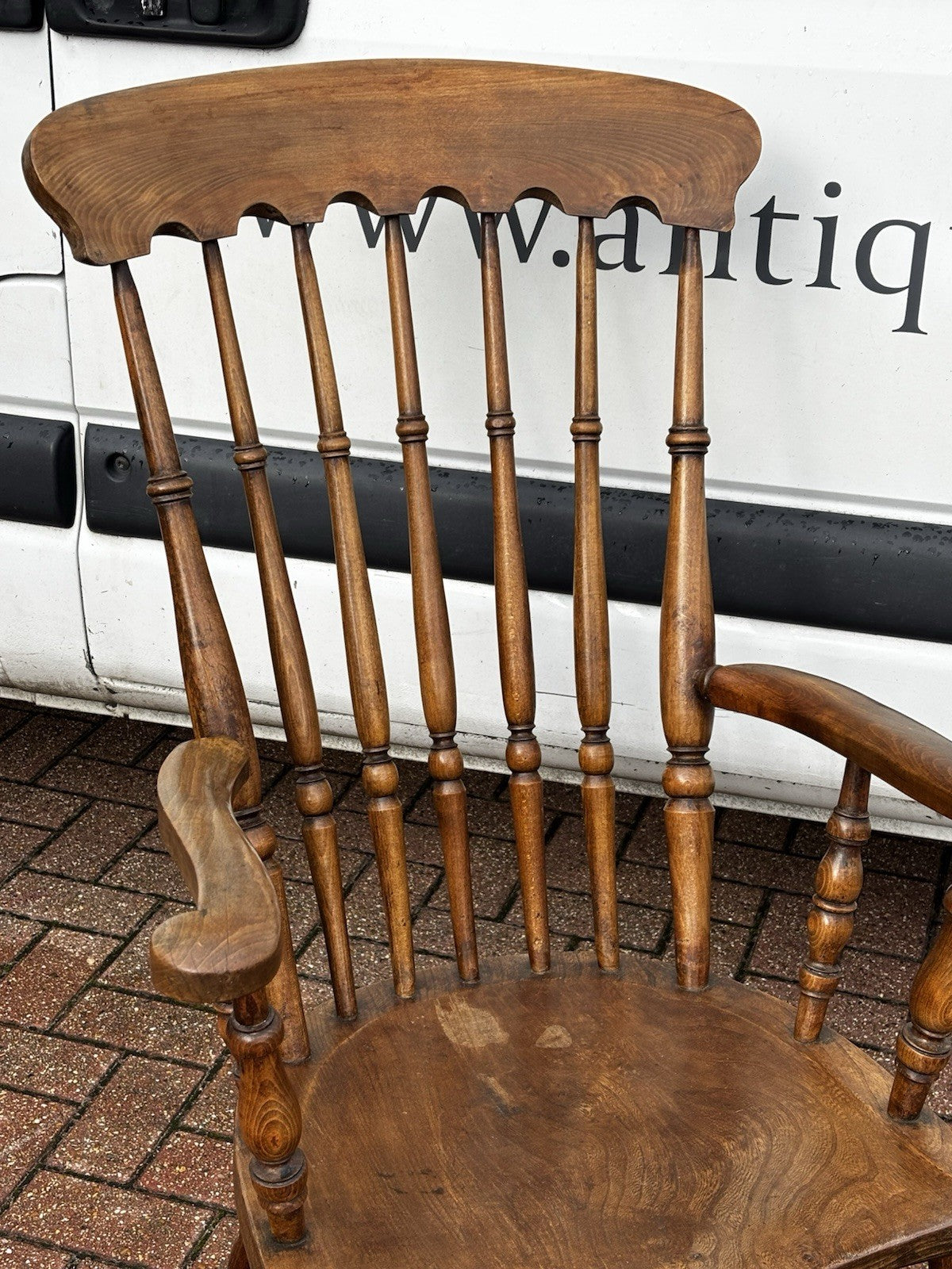 Antique Oak Windsor Armchair