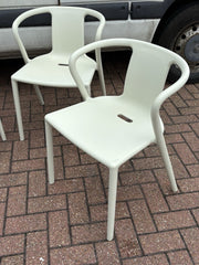 4 White Air Armchair Designer Chairs By Magis, Designed By Jasper Morrison