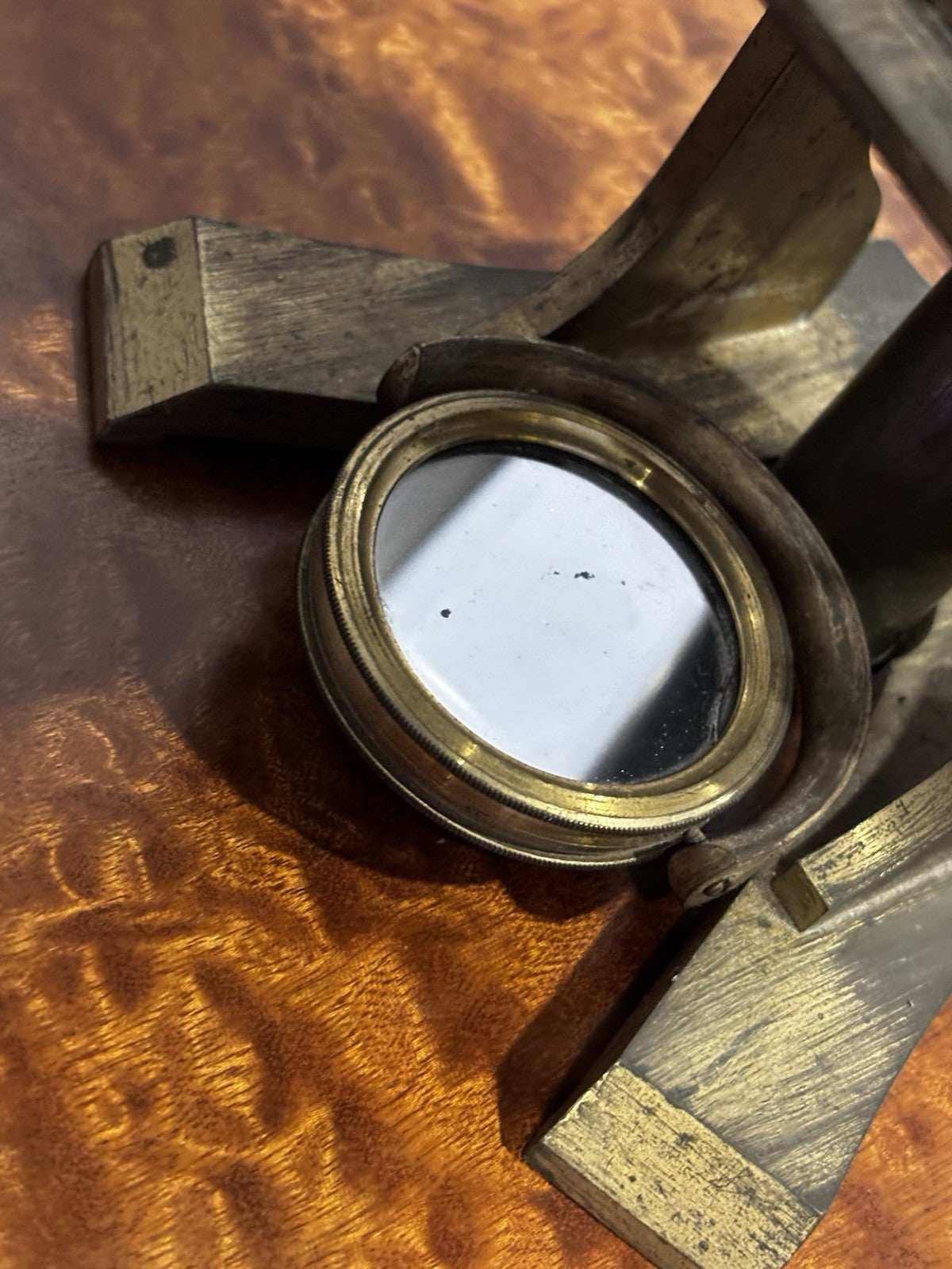 Antique Brass Monocular Microscope