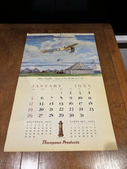 1958 Large Thomson Products Inc Pioneer Mail Wings 66 X 42 Cms