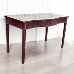 Adams Style Antique Mahogany Console Hall Table, Server. With Central Drawer.