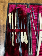 Antique Cased Sewing Kit