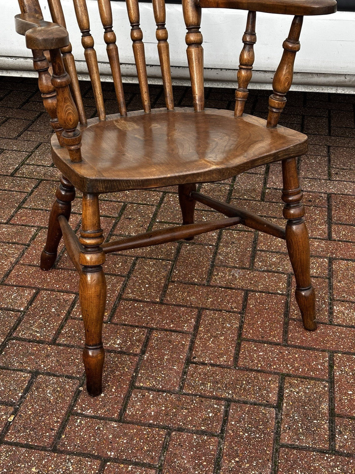 Antique Oak Windsor Armchair