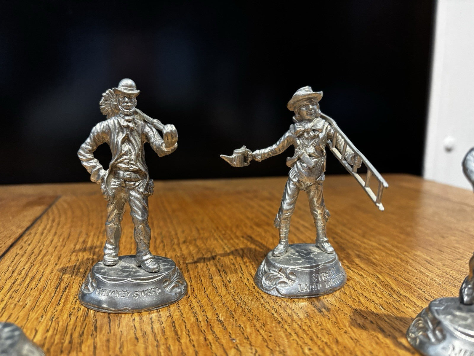 4 Dickensian Characters:- Chimney Sweep, Lamp Lighter, Rat Catcher, Muffin Man
