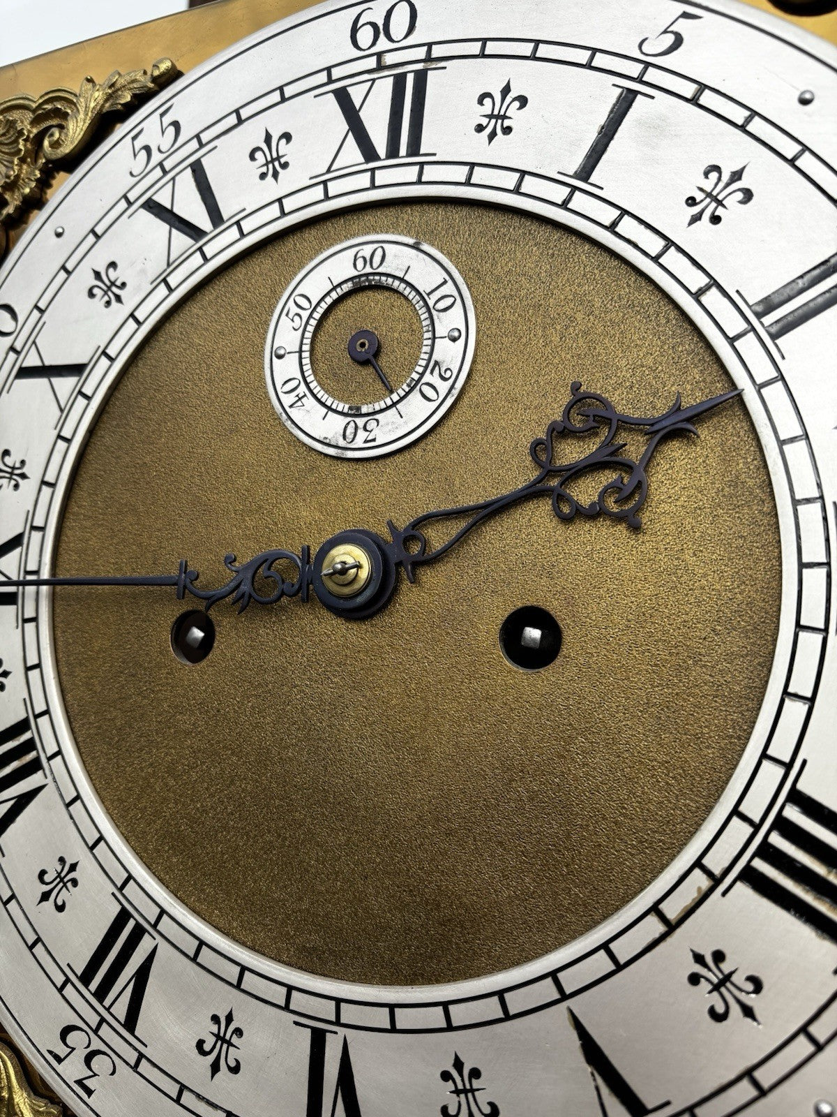 8 Day Longcase Clock, Carved Oak Case.
