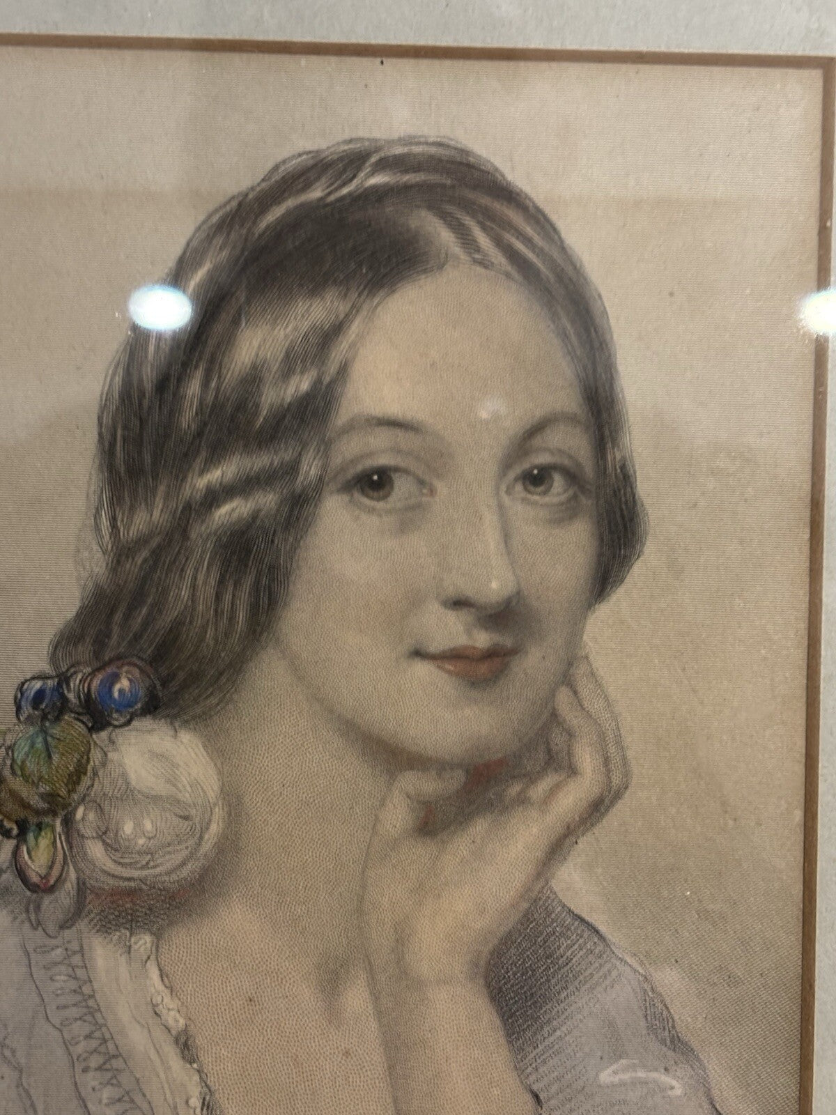 A Female Aristocrat, Print , Framed And Glazed