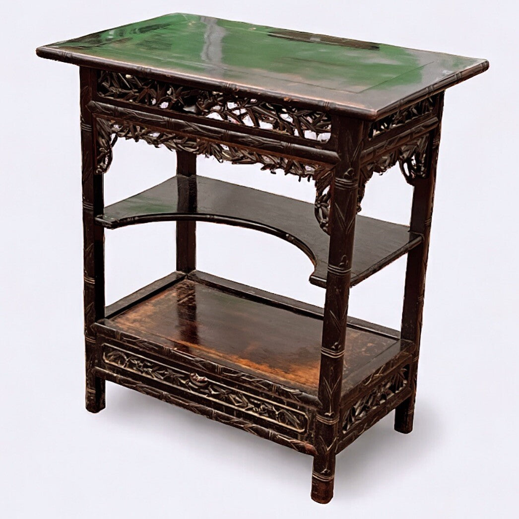 19th Century Chinese Hardwood Table With Drawer