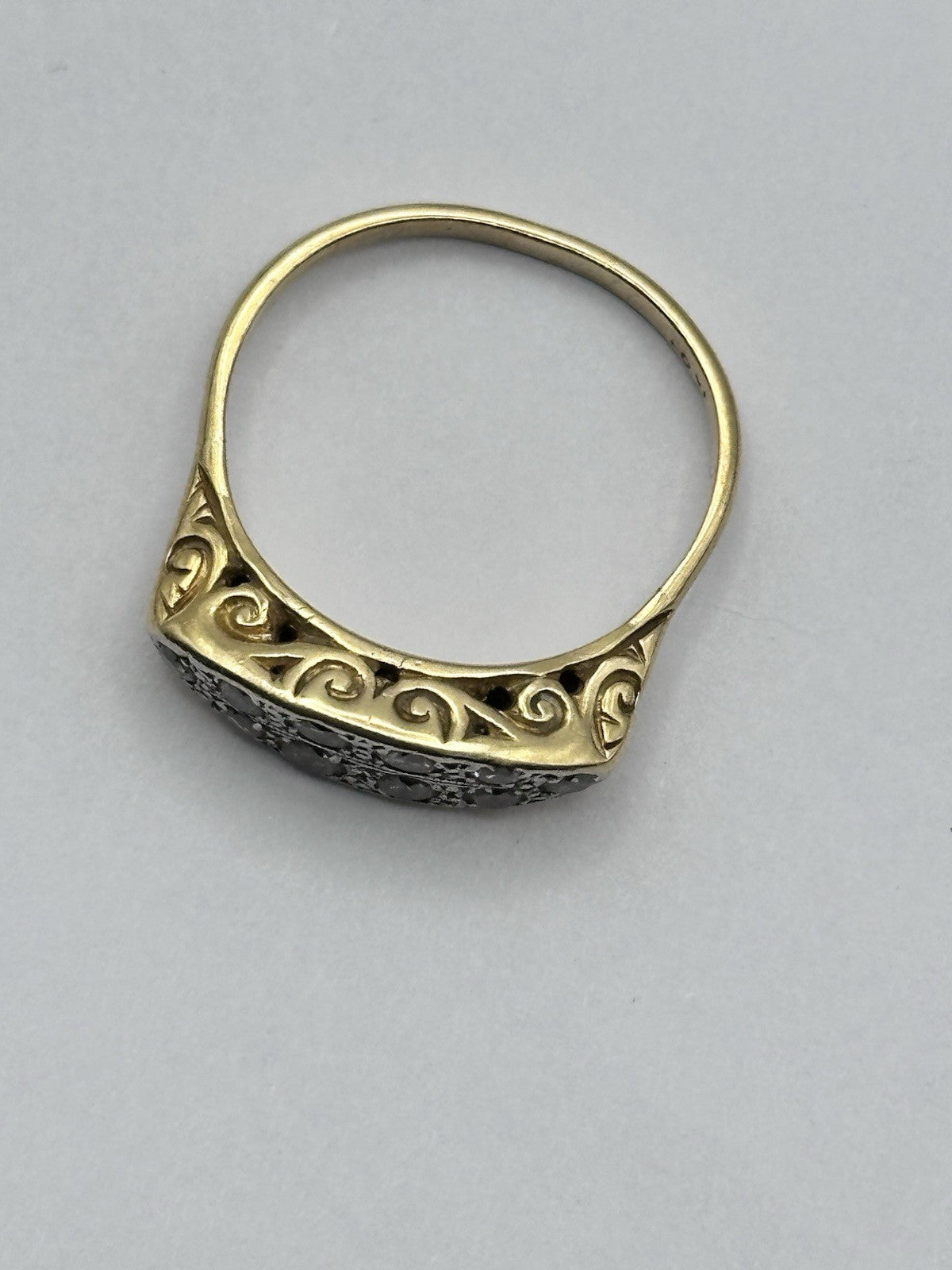Antique Edwardian Victorian 18ct Gold Diamond Ring