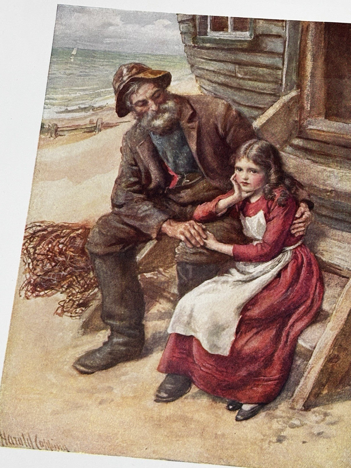 16 Antique Coloured Prints Of Charles Dickens Characters