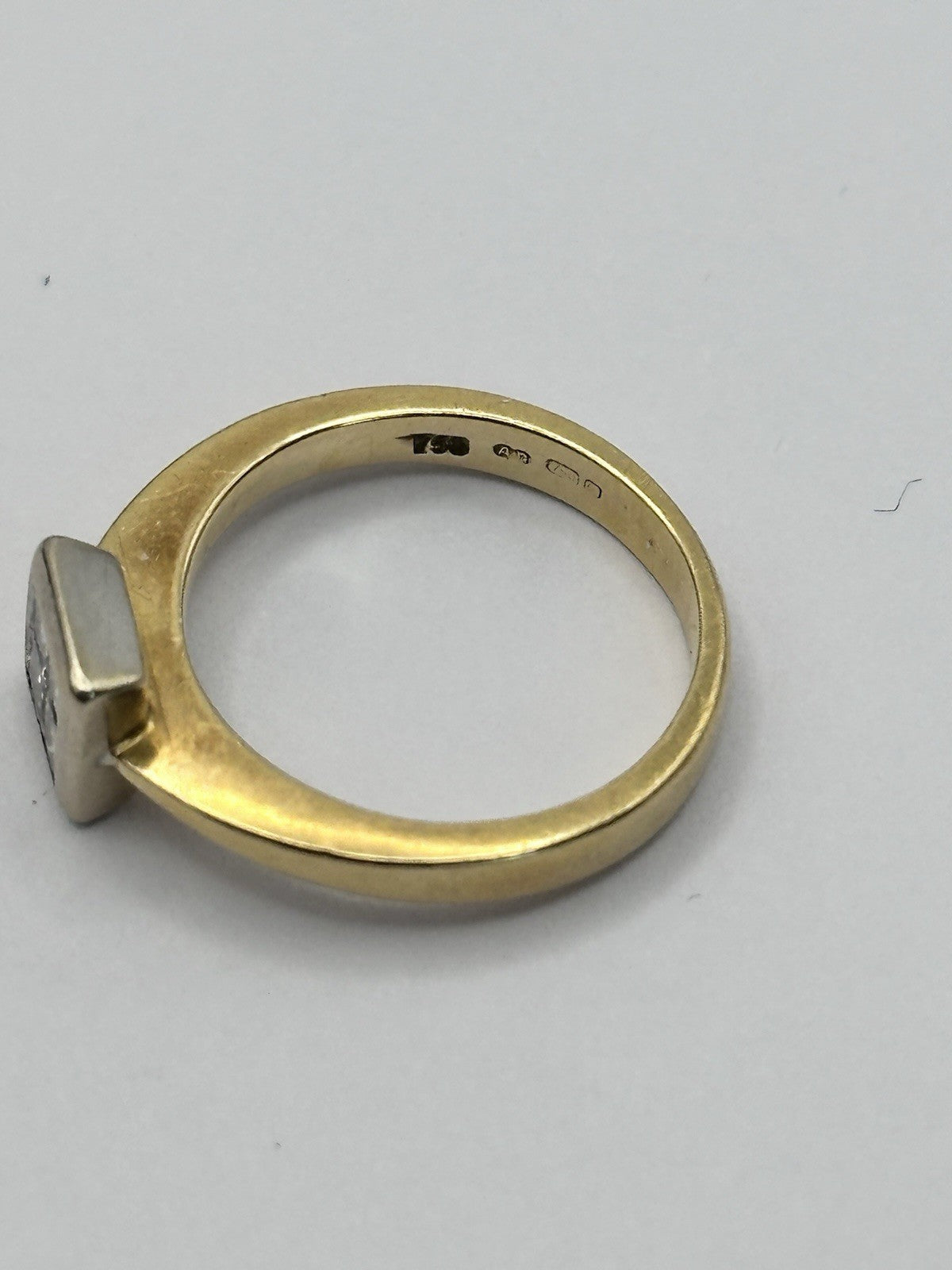 18ct Gold Princess Cut Diamond 0.40ct Ring