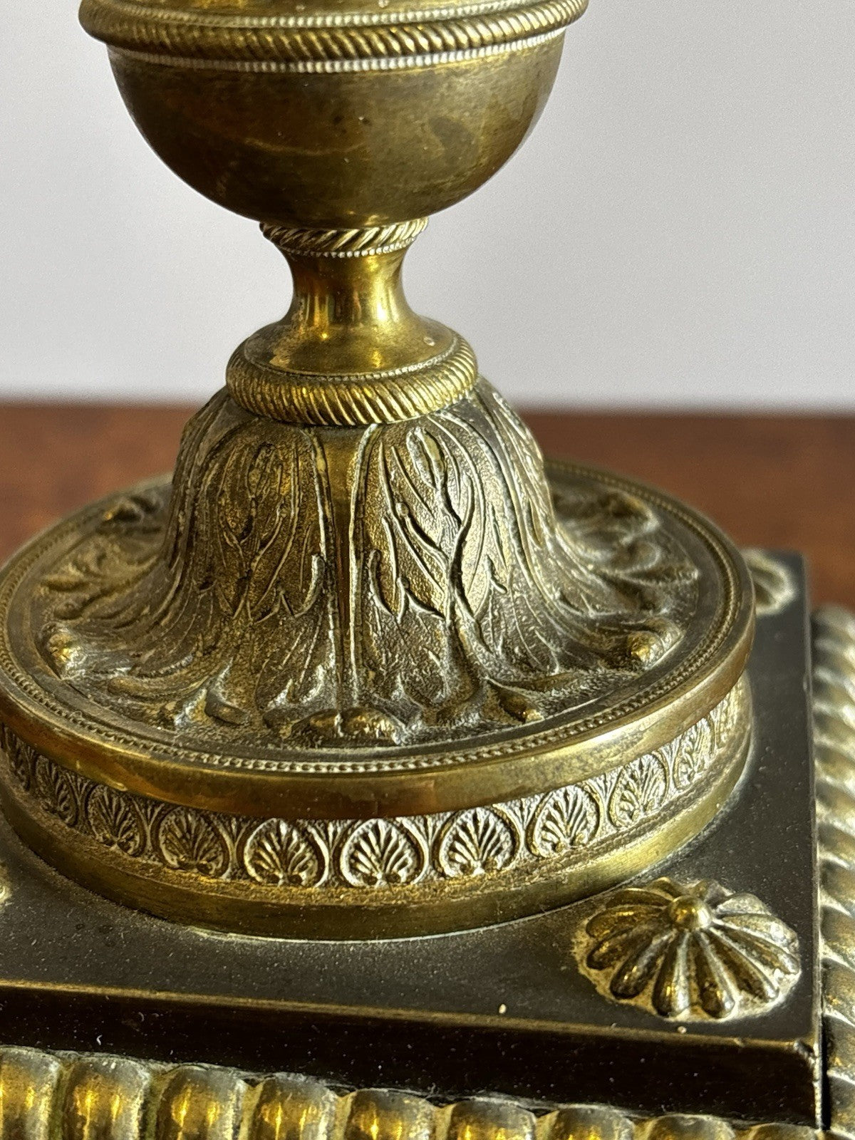 19th Century Gilt Bronze And Gold Gilt Candelabra, Decorated With Birds