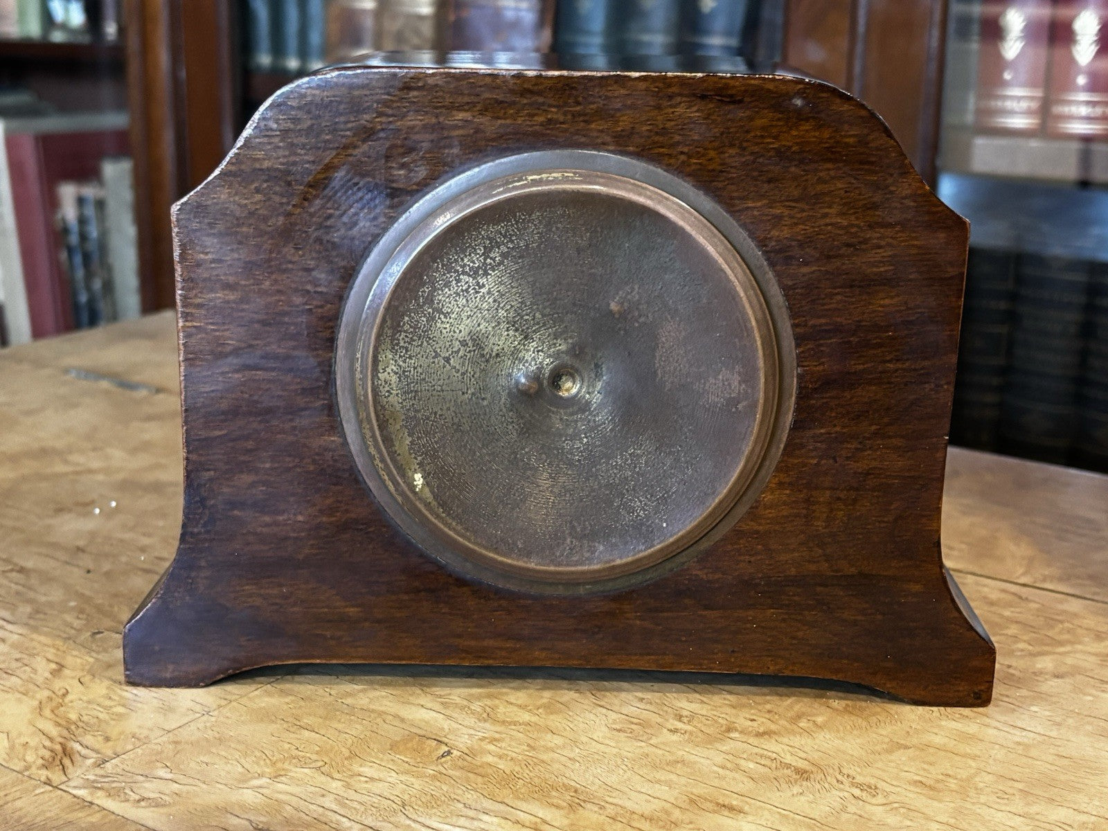 Art Deco Inlaid Walnut Mantle Clock.