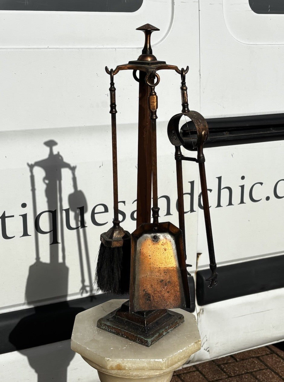 Art Deco Companion Set Of Fire Tools