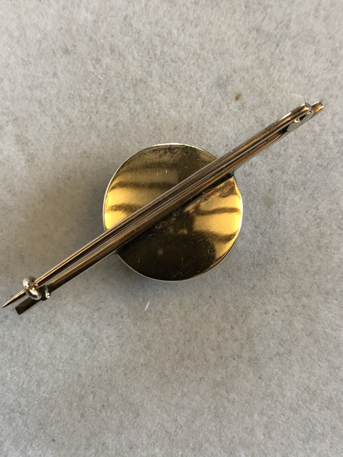 Antique Victorian 14ct Gold Onyx Old Cut Diamond Garnet Enamel Brooch