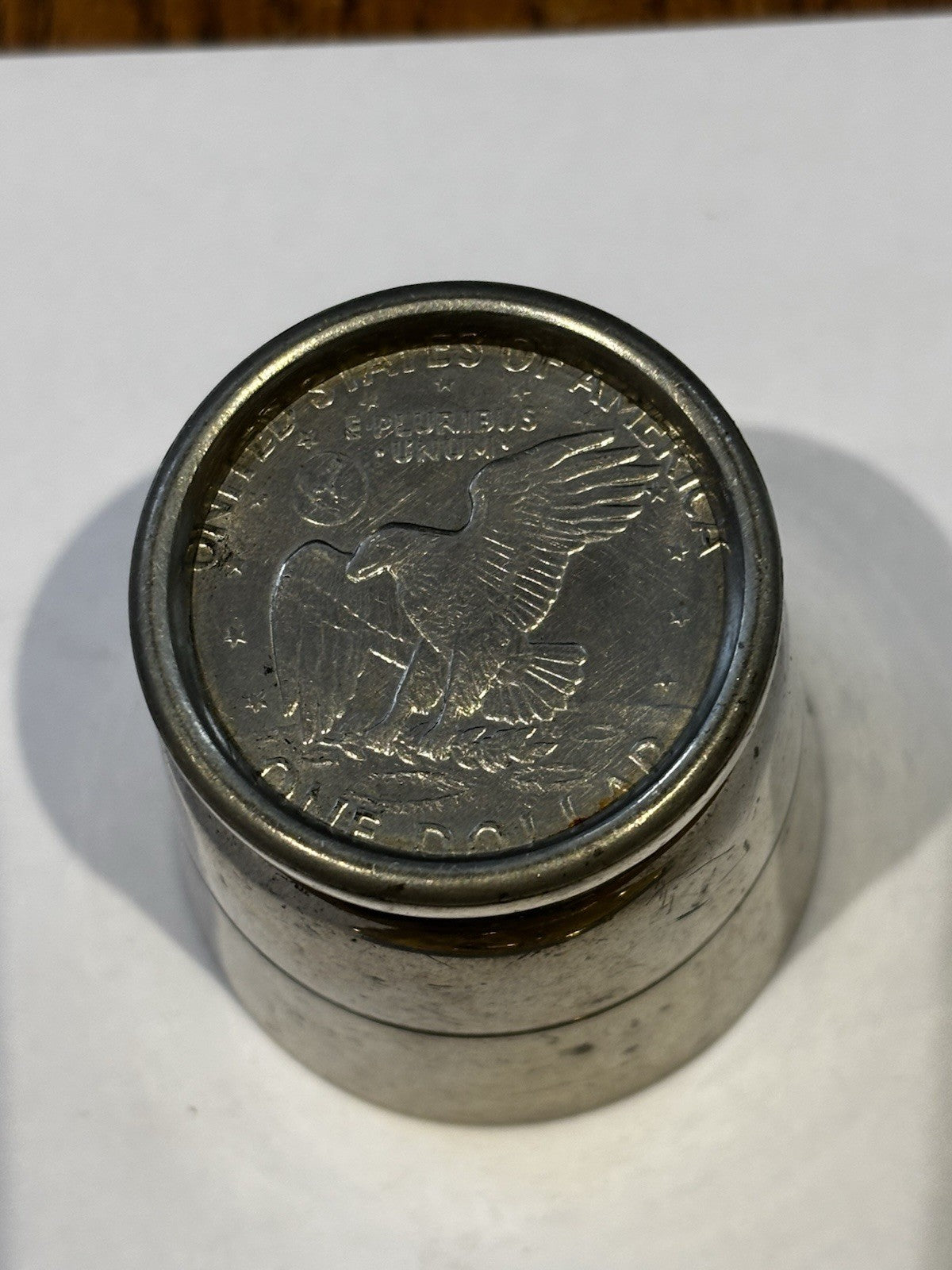 1976 Dollar Belt Buckle & 1972 Dollar Whisky Tumbler