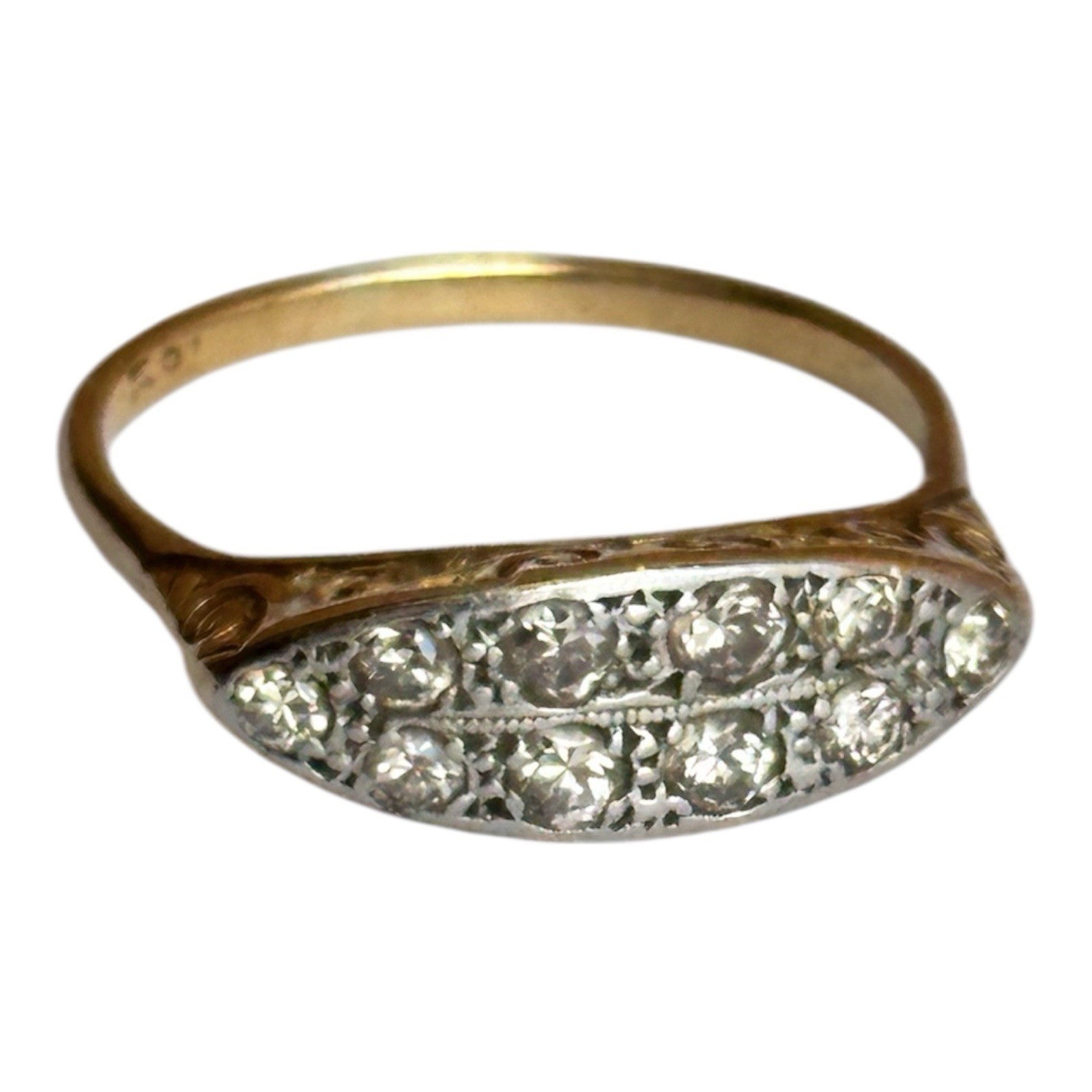Antique Edwardian Victorian 18ct Gold Diamond Ring