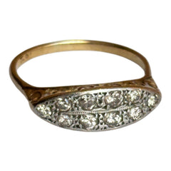 Antique Edwardian Victorian 18ct Gold Diamond Ring