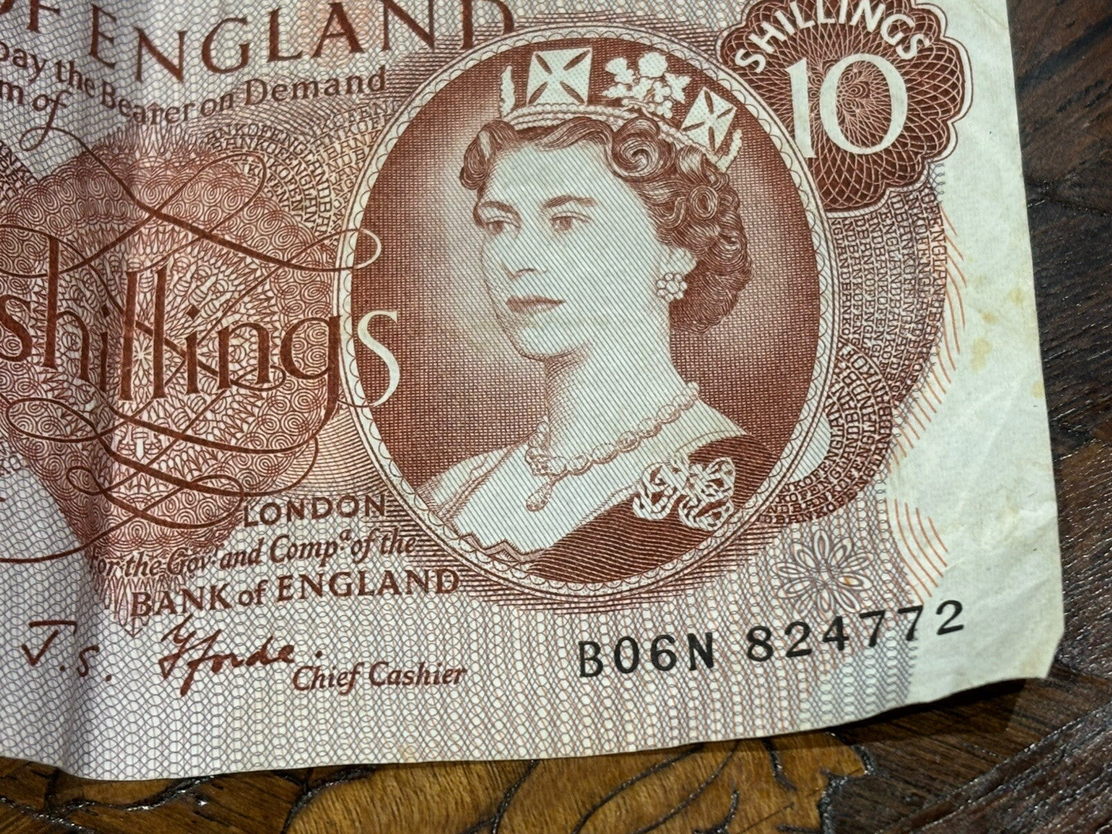 1960's 10 Shillings Note
