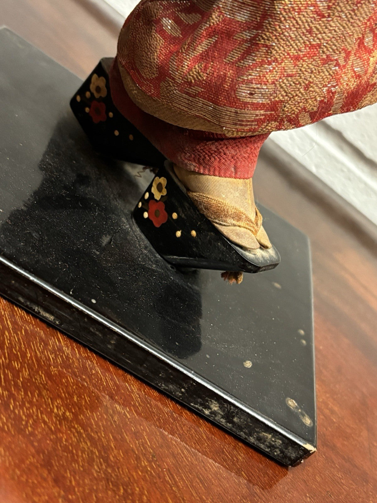 Antique Geisha Doll In Traditional Clothes