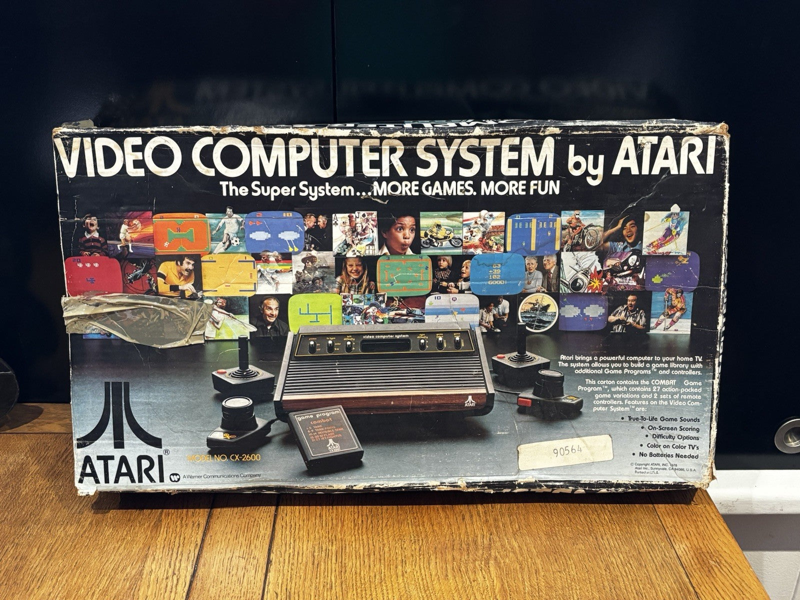 Atari 2600 With 2 joy sticks 2 paddles and 2 Games In Original Box