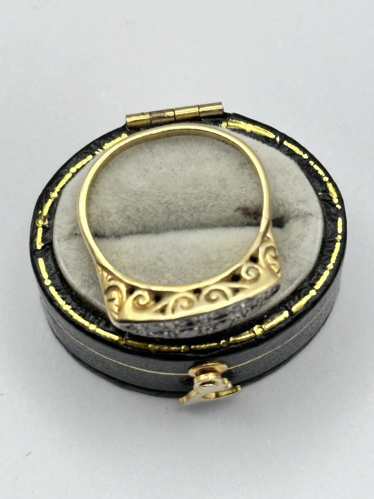Antique Edwardian Victorian 18ct Gold Diamond Ring