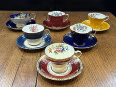 6 Aynsley Cups & Saucers