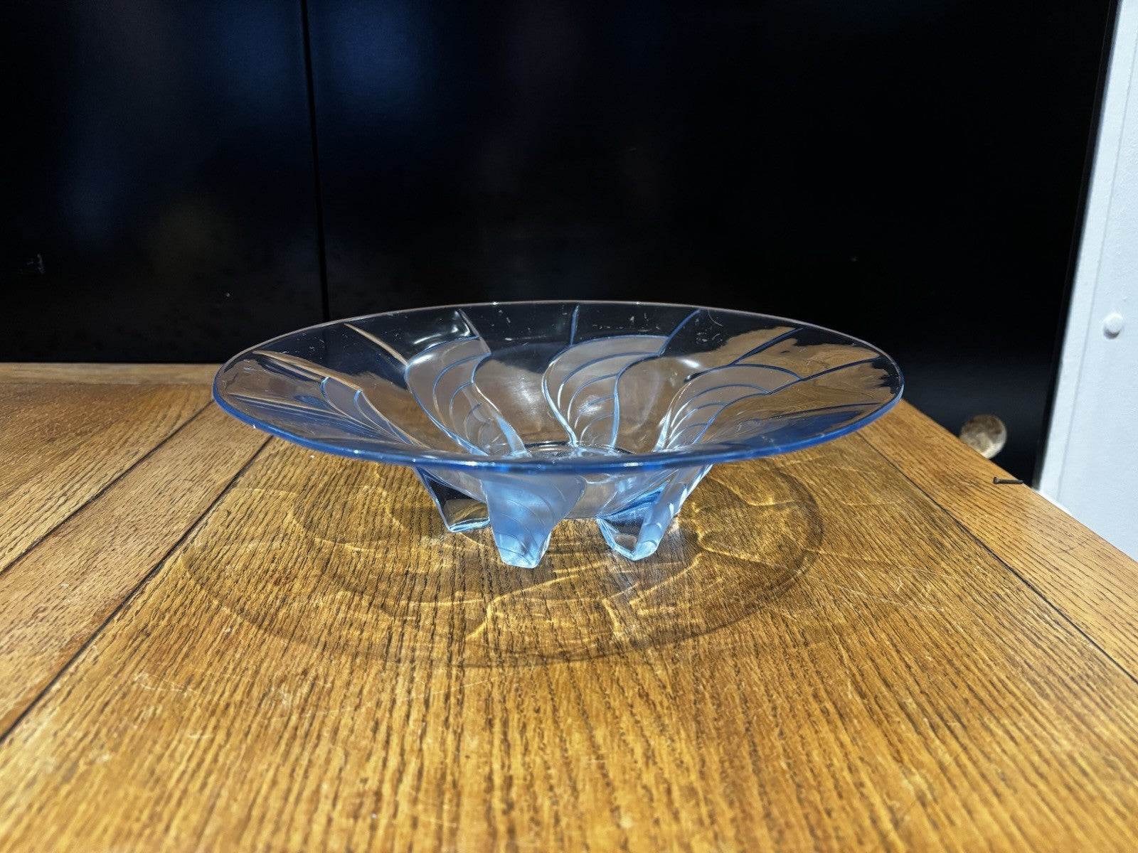 Art Deco Glass Centerpiece Bowl